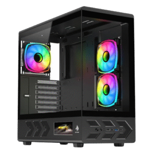 CASE EAGLE WARRIOR MID TOWER SIN VENTILACIÓN PANTALLA DE 5" NEGRO