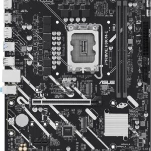 TARJETA MADRE ASUS PRIME H810M-E LGA1851 MICRO ATX DDR5 NEGRO/BLANCO